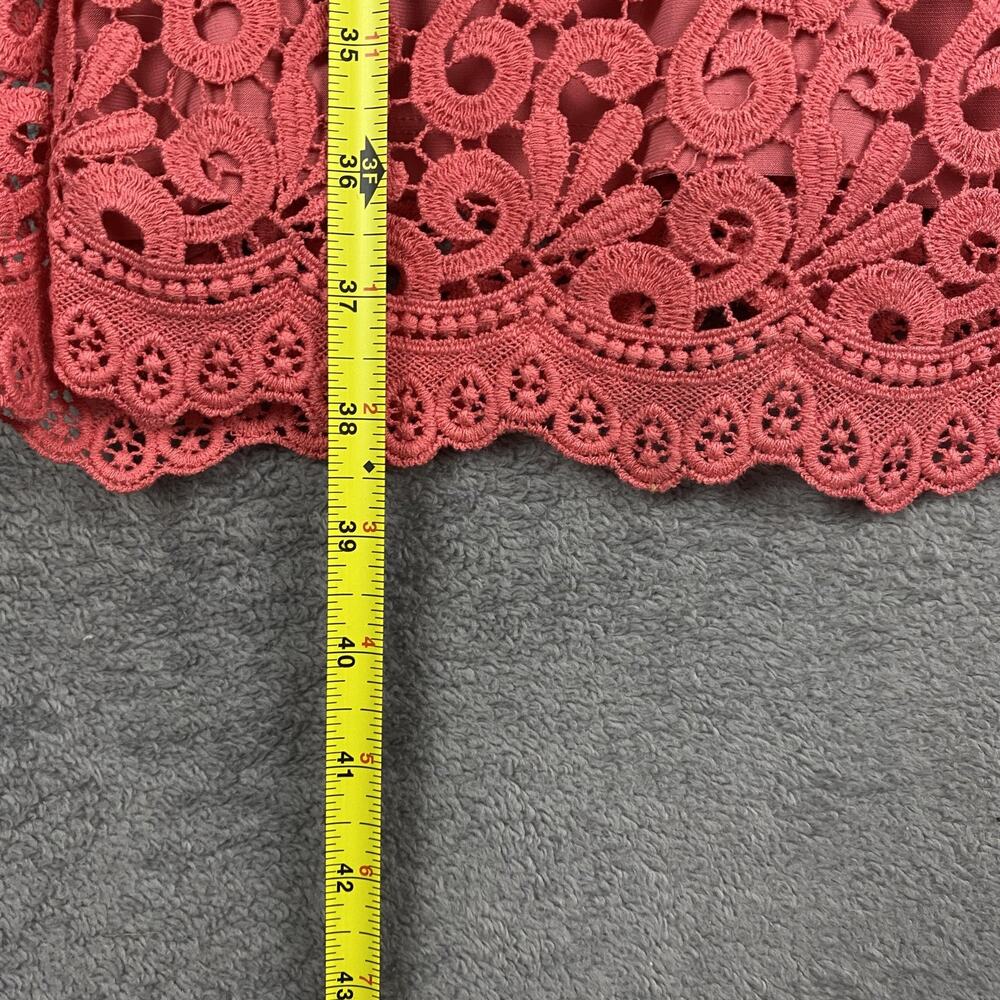 Lauren Ralph Lauren Dress Womens 2 Pink Lace Sleeveless Sheath Formal Cocktail - Picture 13 of 13